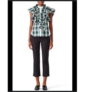 Marissa Webb Irene Plaid Blouse Size Small